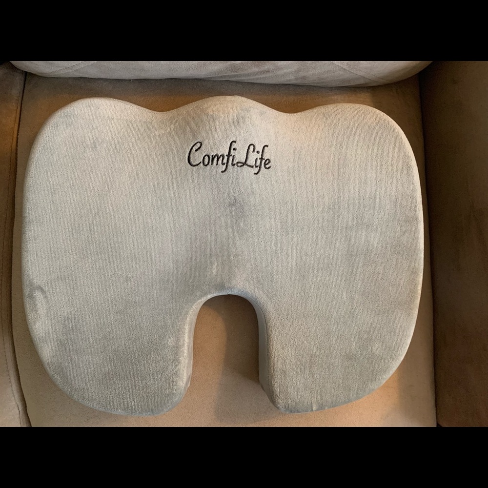 ComfiLife Premium Comfort Seat Cushion - Non-Slip Orthopedic 100% Memory Foam